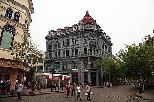 哈尔滨中央大街旧建筑
