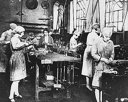 女人,工作,大,工作间,20世纪20年代,德国,欧洲