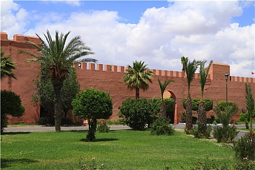 玛拉喀什,老城,墙壁