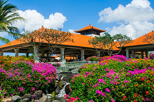 印尼峇里岛渡假胜地,美丽的建筑
