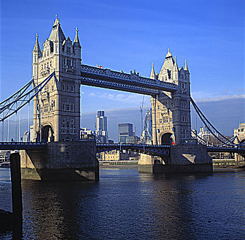 桥,河,塔桥,伦敦,英格兰