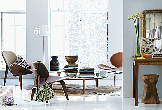 木质,椅子,茶几,现代,室内