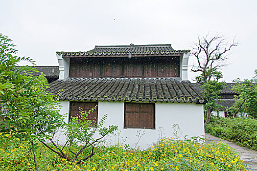 中式建筑,粉墙黛瓦,仿古建筑