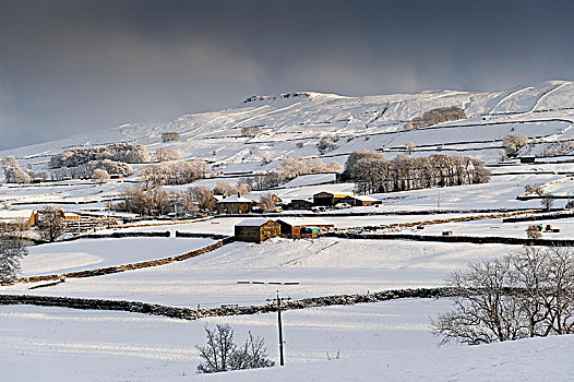 结果,重,雪,淋浴,靠近,北约克郡,英格兰