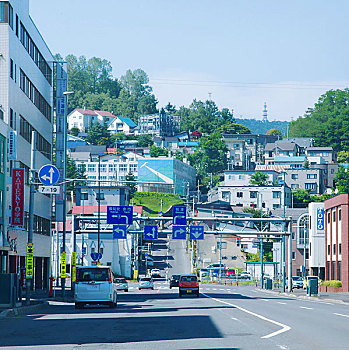 日本北海道小樽街道