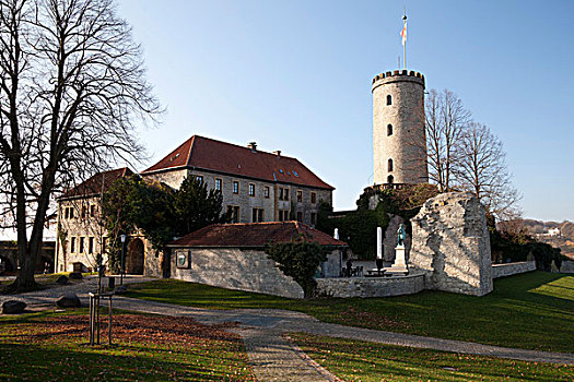 城堡,山,区域,北莱茵-威斯特伐利亚,德国,欧洲