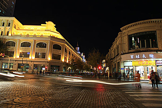 2014年10月20日哈尔滨城市建设夜景