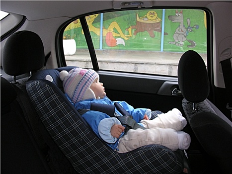 婴儿,汽车,梦,窗户