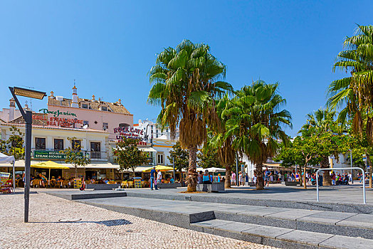 城镇中心,阿尔布斐拉,阿尔加维,葡萄牙,欧洲