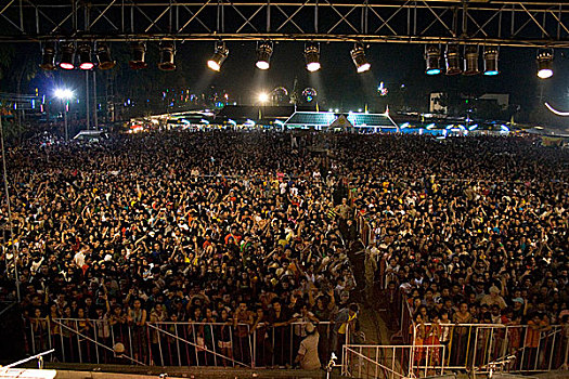 流行,乐队,音乐会,清迈,泰国,一月,2007年