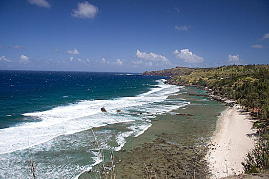 沙滩,崎岖,西北地区,海岸,毛伊岛,夏威夷