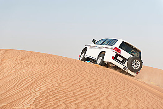 运动型多功能车,驾驶,向上,沙漠,沙丘