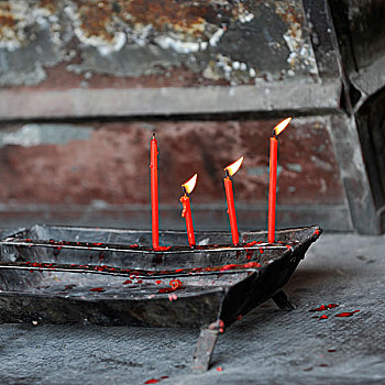 蜡烛,庙宇