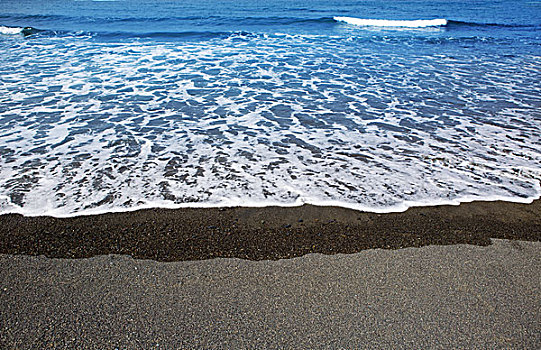 加纳利群岛,褐色,沙滩,青绿色,水