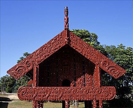 雕刻,罗托鲁瓦,北岛,新西兰