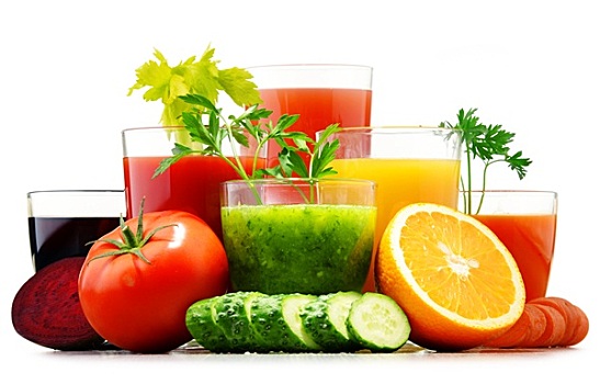 玻璃杯,新鲜,有机蔬菜,果汁,白色背景