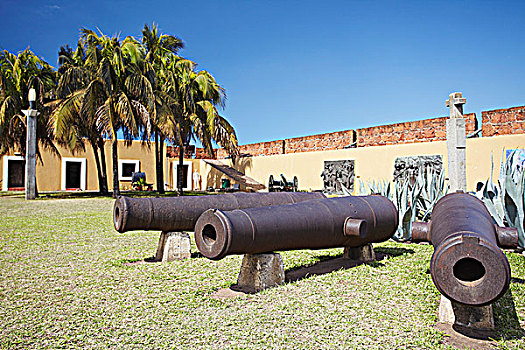 大炮,马普托,堡垒,莫桑比克