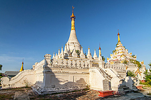 寺院,复杂,曼德勒,区域,缅甸