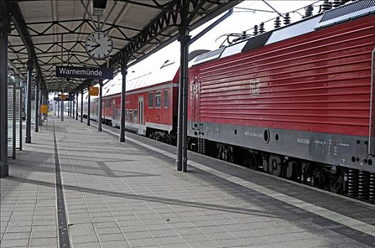火车站,梅克伦堡前波莫瑞州,德国,欧洲