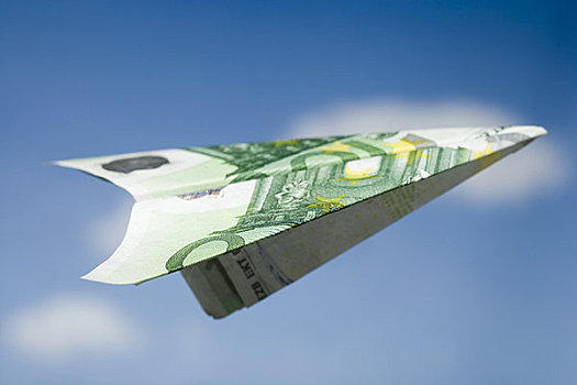纸飞机,室外,钱