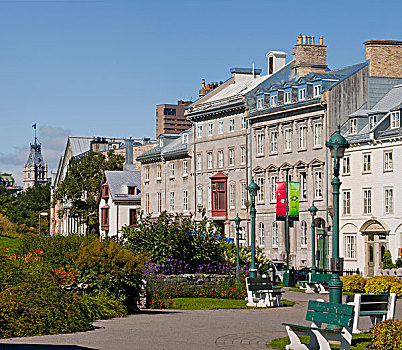 街道,魁北克,魁北克老城,加拿大