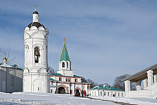 钟楼,正面,大门,博物馆,莫斯科,俄罗斯