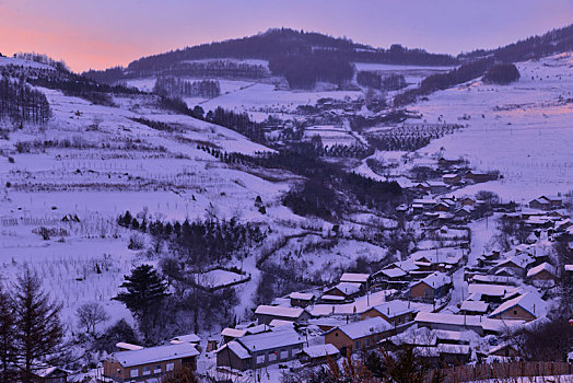 冬季吉林雪村-松岭美景如画