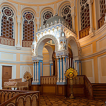 室内,犹太会堂,彼得斯堡,俄罗斯