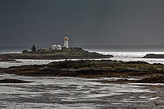 灯塔,斯凯岛,内赫布里底群岛,苏格兰,欧洲