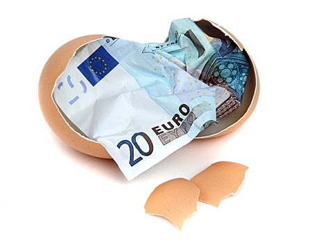 货币,20欧元,蛋壳
