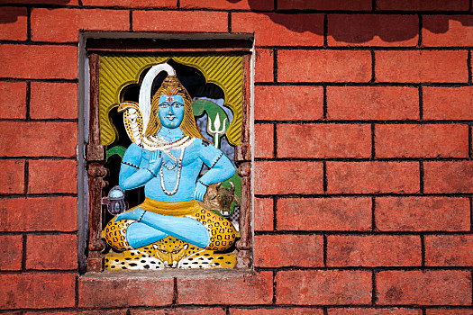 尼泊尔寺庙雕塑图片