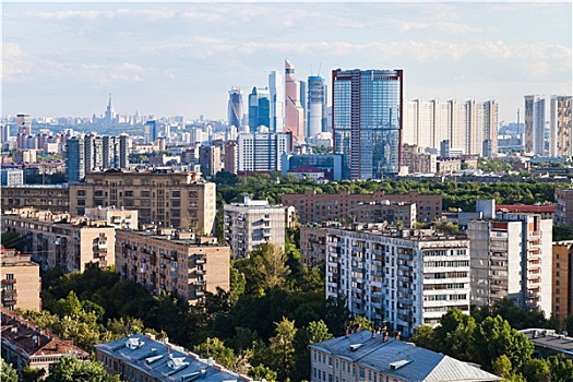 商务,住宅区,莫斯科