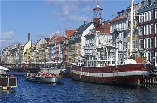 纽哈温运河,港口,哥本哈根,丹麦