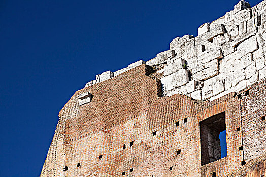 遗址,石墙,罗马,意大利