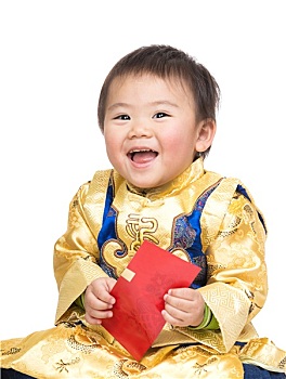 中国人,婴儿,传统服装
