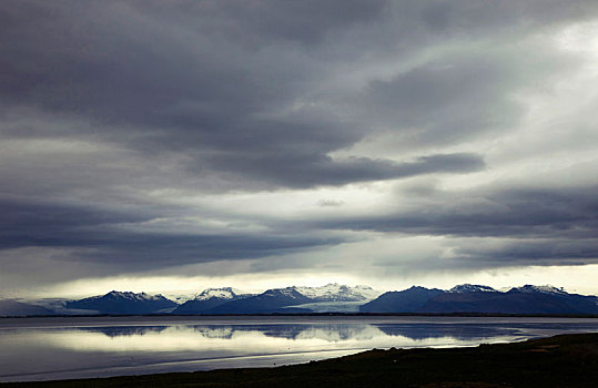 山,海洋,冰岛,风景