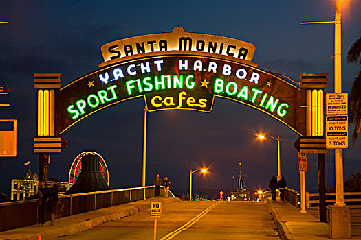 圣莫尼卡码头,洛杉矶,加利福尼亚,美国