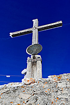 顶峰,十字架,奥伯斯多夫,巴伐利亚,德国,欧洲