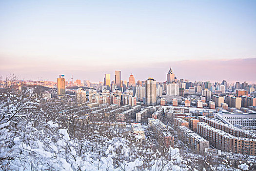 城市冬景