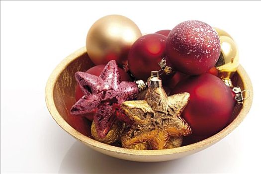 圣诞树装饰,球,星,金色,器具