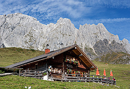 山区木屋,萨尔茨堡州,奥地利,欧洲