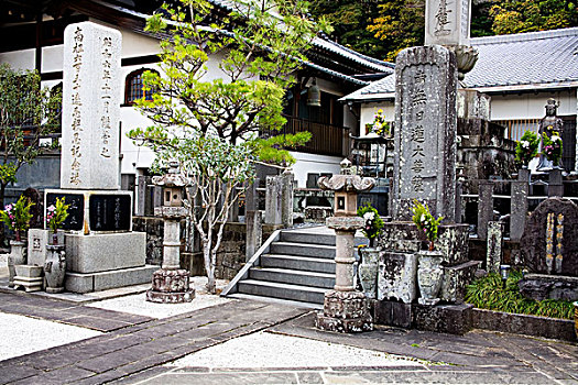 庙宇,靠近,长崎,九州地区,日本