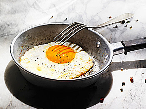 煎鸡蛋,小,煎锅