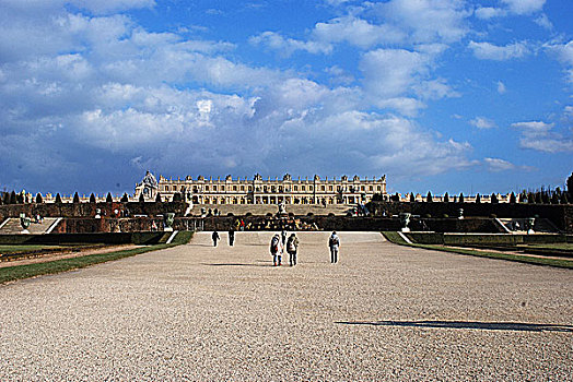 法国巴黎凡尔赛宫,世界文化遗产,花园