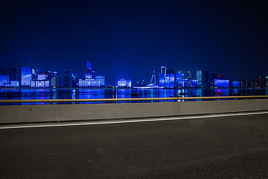 杭州城市下的夜景
