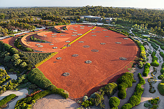 红色,沙子,花园,皇家植物园,澳大利亚
