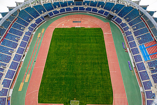 俯瞰大地,鸟瞰体育馆俯瞰运动场,鸟瞰体育馆俯瞰运动场,鸟瞰体育馆