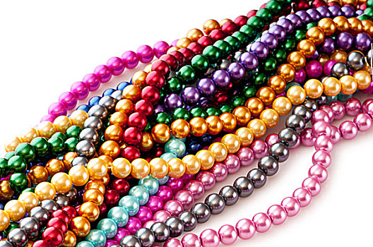 抽象,彩色,珍珠,项链