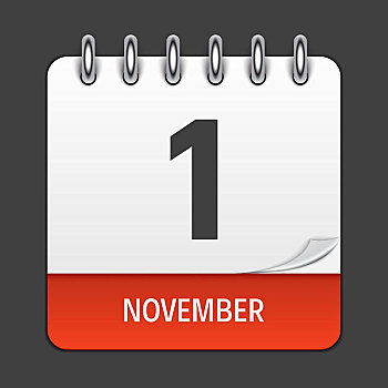 十一月,日程,象征,矢量,插画,设计,装饰,办公室,文件,申请,标识,白天,日期,月份,假日