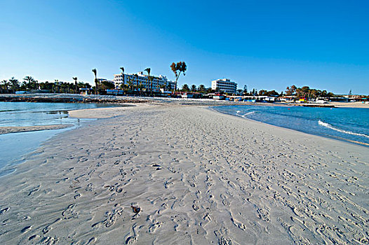 海滩,阿亚那帕,塞浦路斯
